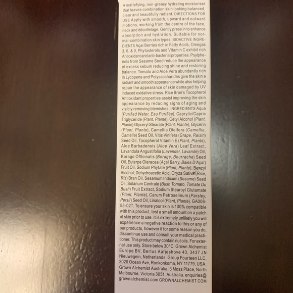 Grown Alchemists Matte Balancing Moisturizer 60ml NWT - Picture 3 of 6